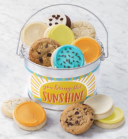 You Bring the Sunshine Cookie Gift Pail
